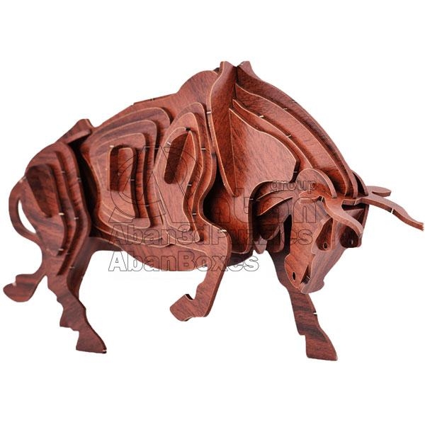 پازل چوبی سه بعدی گاو وحشی آبان در ارزانترین فروشگاه اینترنتی ایران ارزان