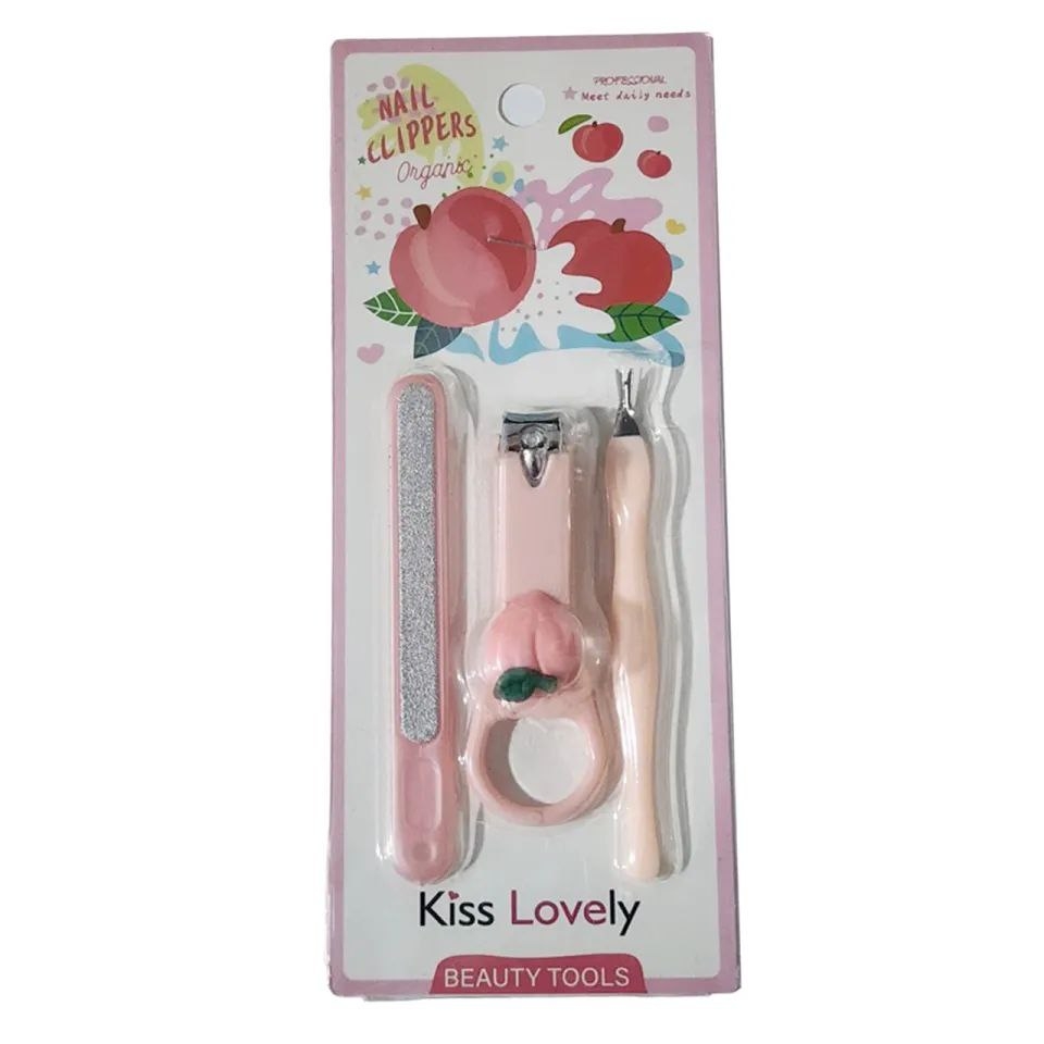 پک مانیکور 3 تیکه مدل Kiss Lovely (ست ناخن)