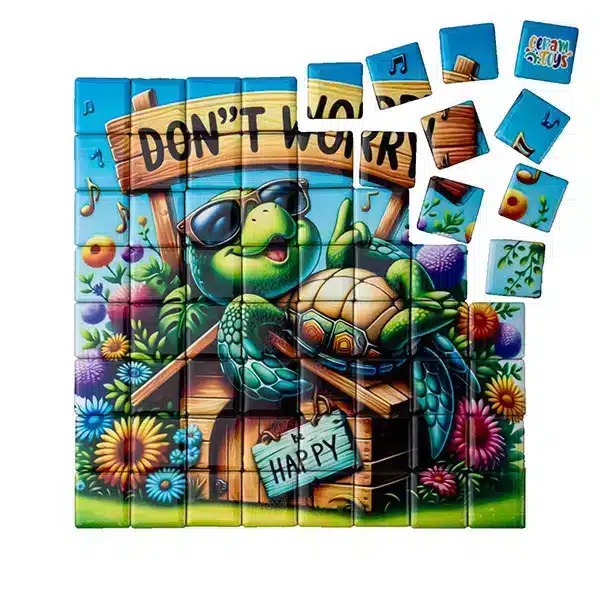 پازل سرامیکی لاک پشت خوشحال