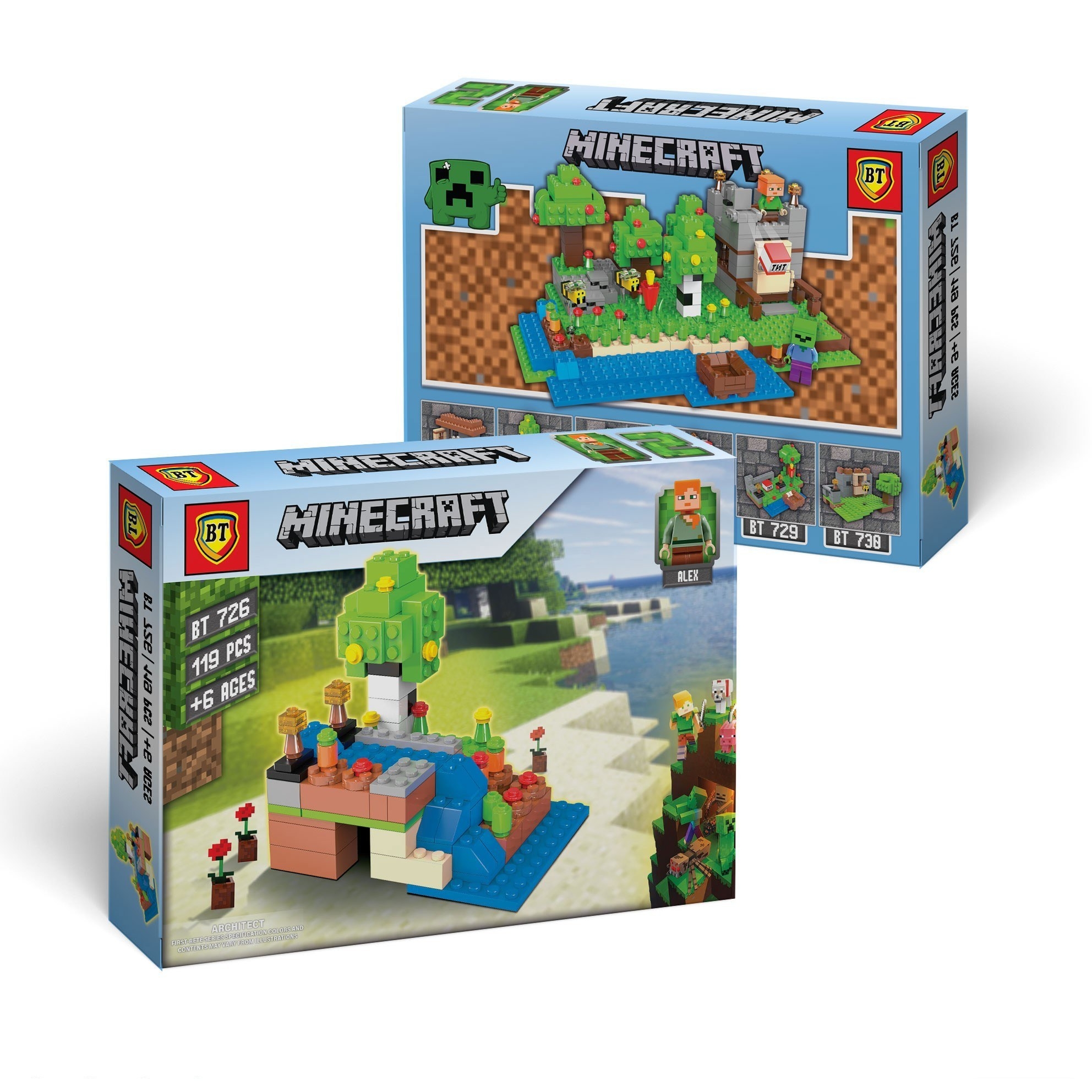 لگو ماینکرفت متوسط 119 قطعه کد BT 726 ارزانترین فروشگاه اینترنتی