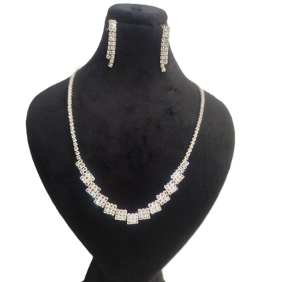 نیم ست فول نگین برند فشن جویلری fashion jewelry