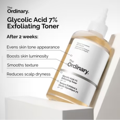 تونر گلایکولیک اسید 7% اوردینری اکسفولیتینگ لایه بردار و روشن کننده پوست 240 میل در ارزانترین فروشگاه اینترنتی ایران ارزان