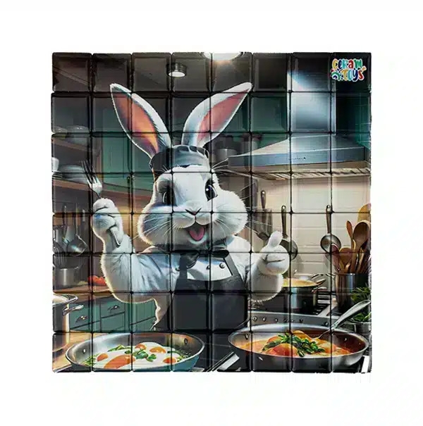 پازل سرامیکی خرگوش آشپز