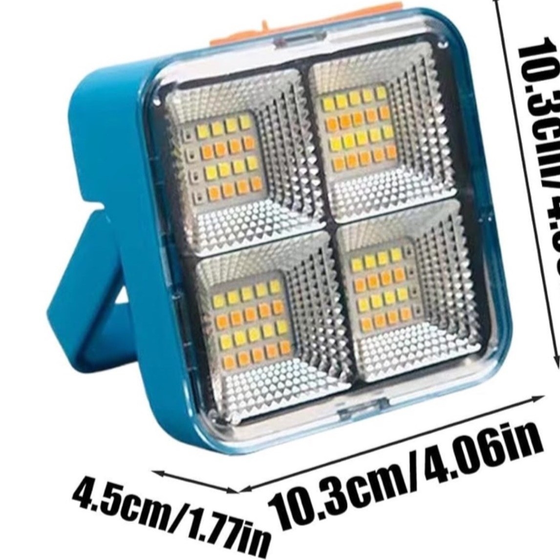 پروژکتور خورشیدی شارژی مدل D05 ۱۰۰ وات با باتری لیتیومی و شارژ USB