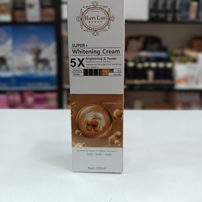 سوپر کرم 5X مرطوب‌کننده و سفید کننده بدن حجم 100 میلی لیتر اورجینال ارزانترین فروشگاه اینترنتی