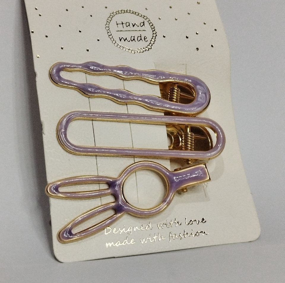 گیره مو طرح خرگوش سه تایی دارای رنگبندی در ارزانترین فروشگاه اینترنتی ایران ارزان