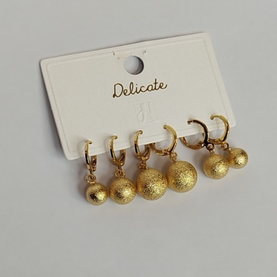 گوشواره طرح گوی پک کامل ارزانترین فروشگاه اینترنتی