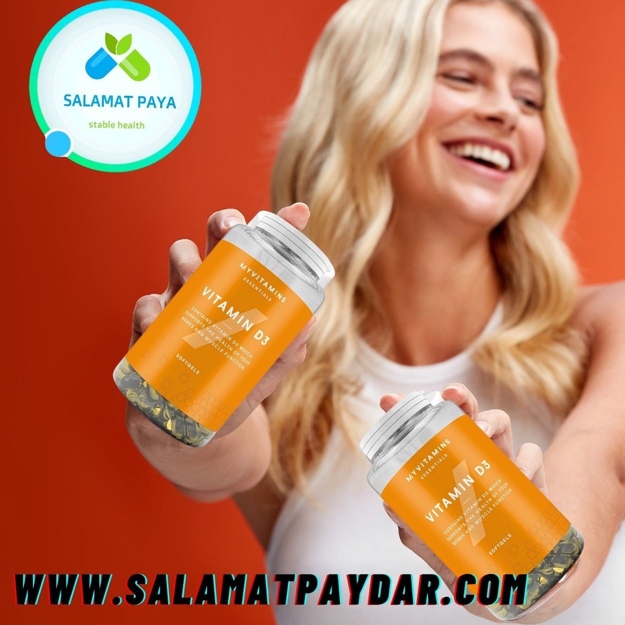 کپسول ویتامین D3 مای ویتامینز ۱۸۰ عددی در ارزانترین فروشگاه اینترنتی ایران ارزان