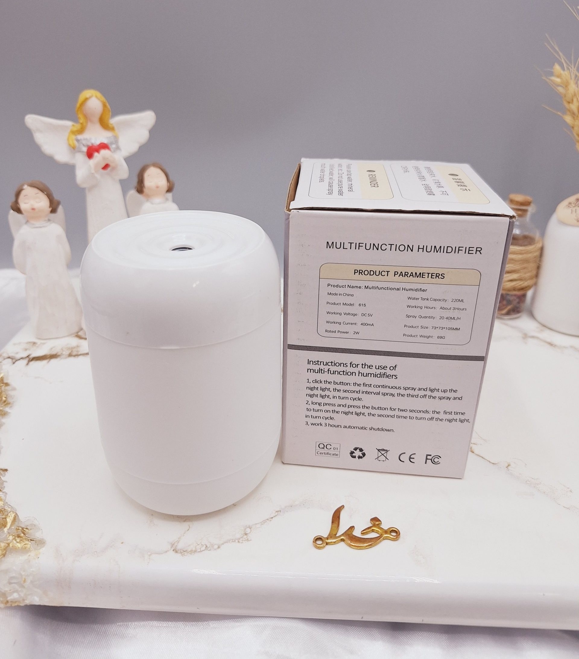 دستگاه بخور سرد همراه با چراغ خواب چند کاره MULTIFUNCTION در ارزانترین فروشگاه اینترنتی ایران ارزان