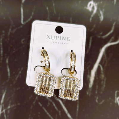 گوشواره ژوپینگ Xuping فول نگین کد 1 در ارزانترین فروشگاه اینترنتی ایران ارزان