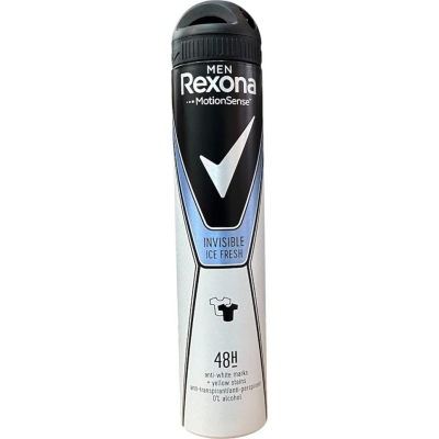 اسپری ضد تعریق مردانه رکسونا مدل Invisible Ice Fresh حجم 200 میلی لیتر -  ساخت ایتالیا اورجینال