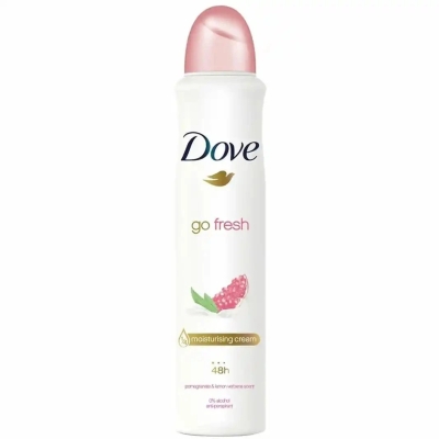 اسپری ضدتعریق داو گو فرش با رایحه انار و به لیمو حجم 250 میلی لیتر Dove Go Fresh Womans Anti Sweat Spray Spray - ساخت انگلیس اورجینال