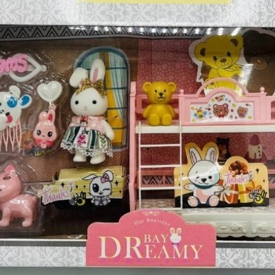 ست اسباب بازی لوازم خانه مدل Dreamy Bay طرح اتاق خواب خرگوشی در ارزانترین فروشگاه اینترنتی ایران ارزان