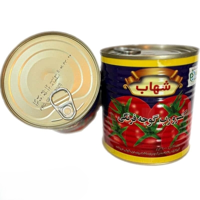 رب گوجه فرنگی شهاب 800 گرمی شل 12 عددی