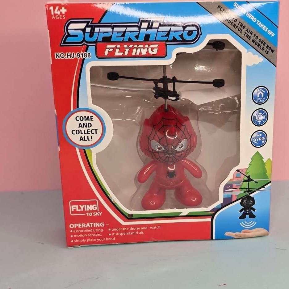 هلی کوپتر پروازی سنسور دار طرح اسپایدر من در ارزانترین فروشگاه اینترنتی ایران ارزان