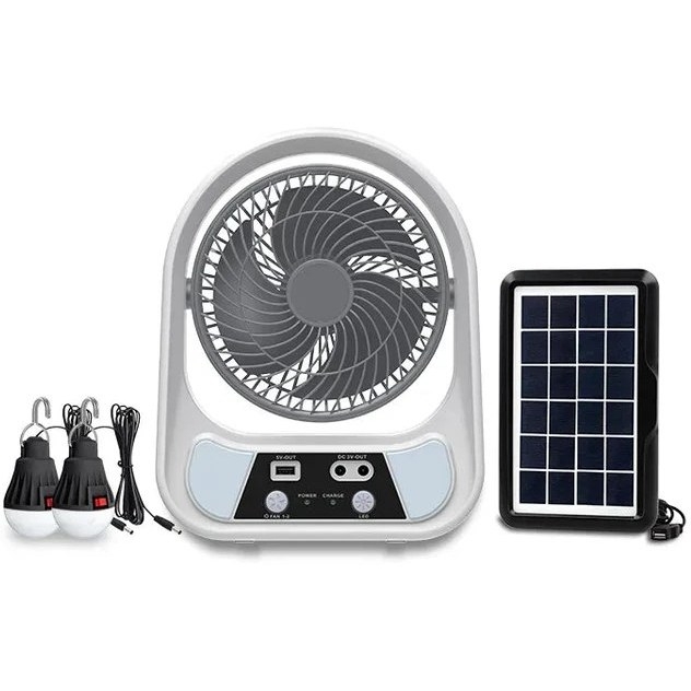 پنکه خورشیدی ایزی پاور ۶ اینچ با پاوربانک و LED