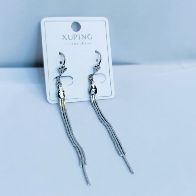 گوشواره  آویز دار برند ژوپینگ Xuping استیل رنگ ثابت ارزانترین فروشگاه اینترنتی