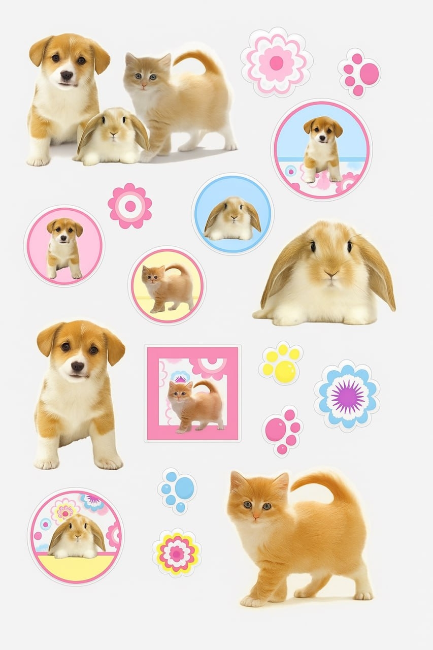 برچسب مدل حیوانات برجسته بسته 2 عددی در ارزانترین فروشگاه اینترنتی ایران ارزان