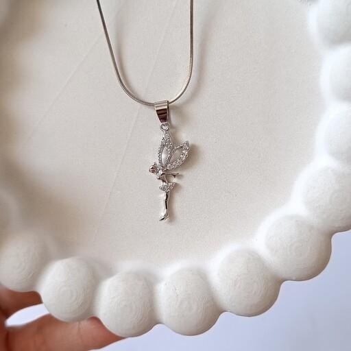 گردنبند طرح فرشته آبکاری رادیوم قوی کیفیت عالی در ارزانترین فروشگاه اینترنتی ایران ارزان