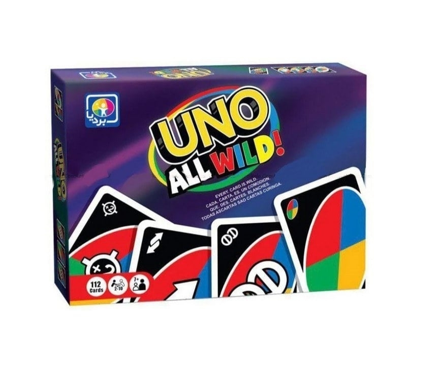 بازی کارتی uno All Wild اونو ‏112 کارتی (بردیا)