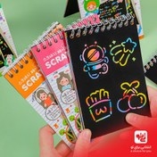 دفتر نقاشی اسکرچ مدل جادویی به همراه مداد طرح My Melody سایز 14 در 10 سانتیمتر در ارزانترین فروشگاه اینترنتی ایران ارزان