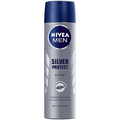 اسپری مردانه SILVER PROTECT سیلور پروتکت 48 ساعته حجم 150 میلی لیتر