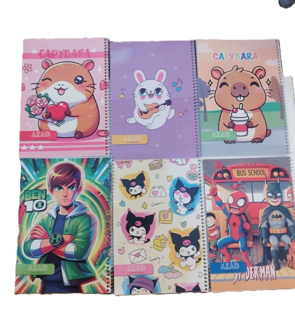 دفتر مشق ۴۰ برگ آزاد مدل حاشیه دار