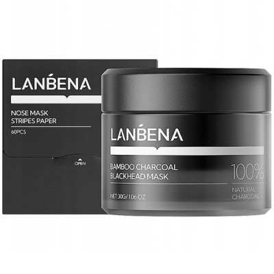 ماسک پاک کننده بینی لنبنا مدل ذغال بامبو وزن 30 گرم