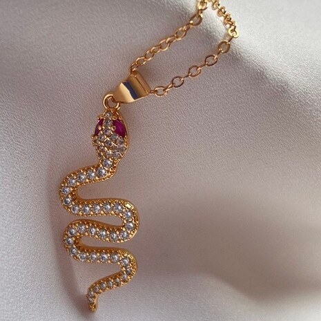 گردنبند مار نگین دار در ارزانترین فروشگاه اینترنتی ایران ارزان