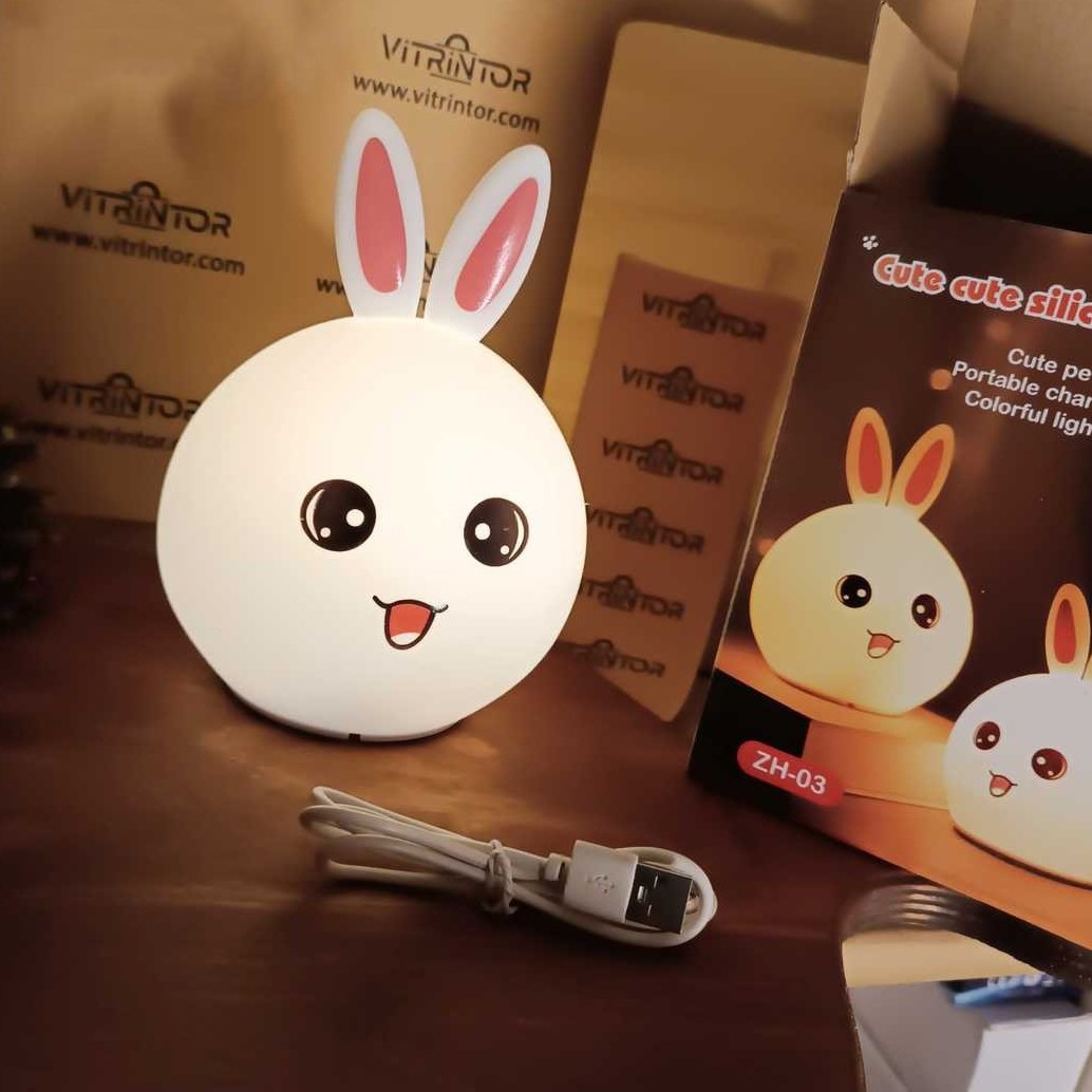 چراغ خواب سیلیکونی سنسوری 5 حالته  خرگوش خندان در ارزانترین فروشگاه اینترنتی ایران ارزان