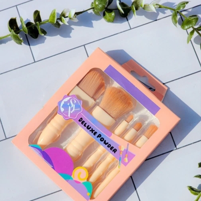 ست براش 5 تکه پاستیلی DELUXE POWDER