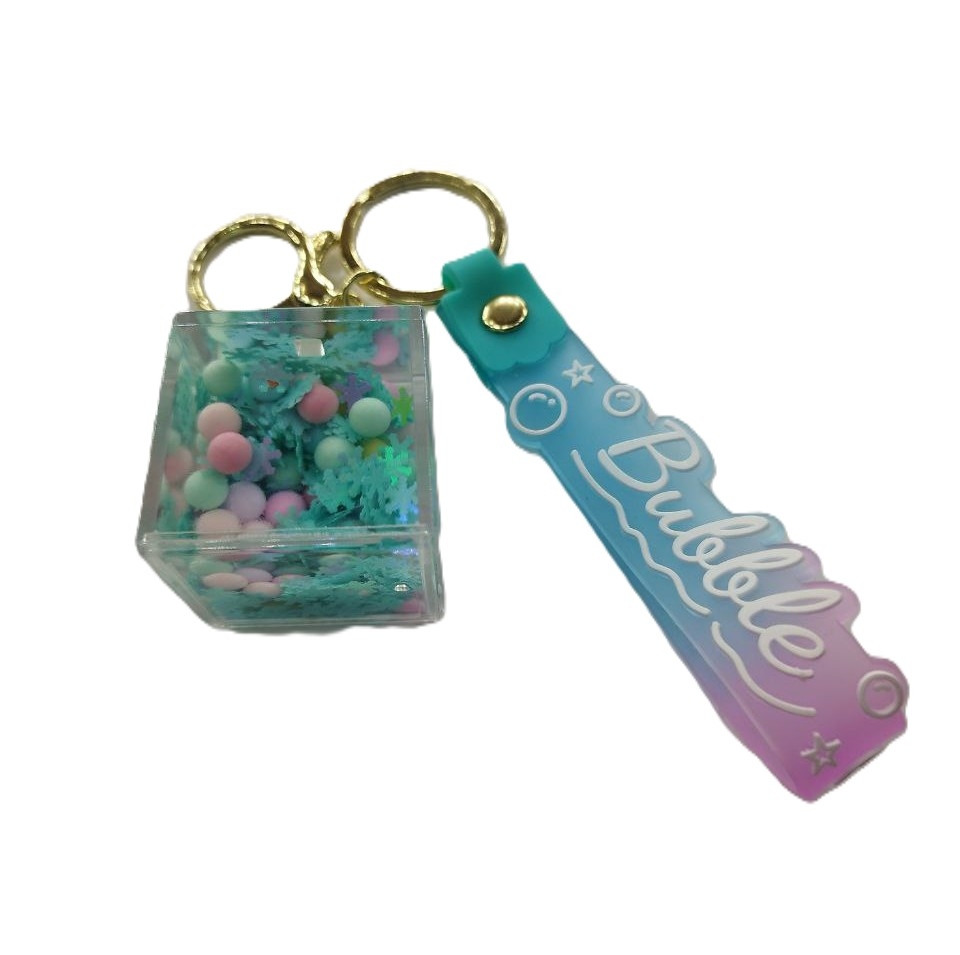 جاکلیدی آکواریومی فانتزی طرح مکعب مربع کد 1 در ارزانترین فروشگاه اینترنتی ایران ارزان