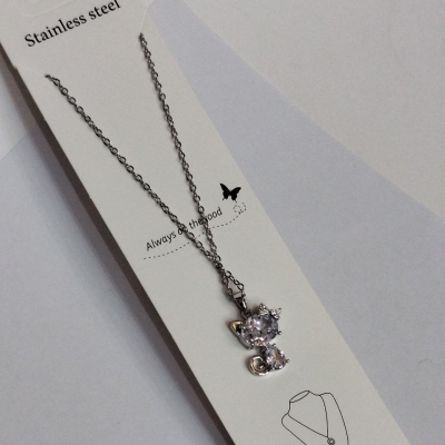 گردنبند گربه پاپیون دار