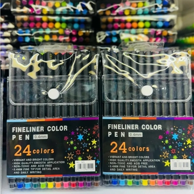 پک ۲۴ رنگ روان نویس نوک نمدی مدل Fineliner color در ارزانترین فروشگاه اینترنتی ایران ارزان