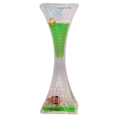 فیجت ضد استرس مدل ساعت شنی روغنی طرح برج ایفل